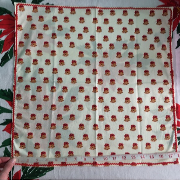 🔔 Handmade Vintage Style Golden Bells Napkins, Set of 2 🔔 - Picture 15 of 16
